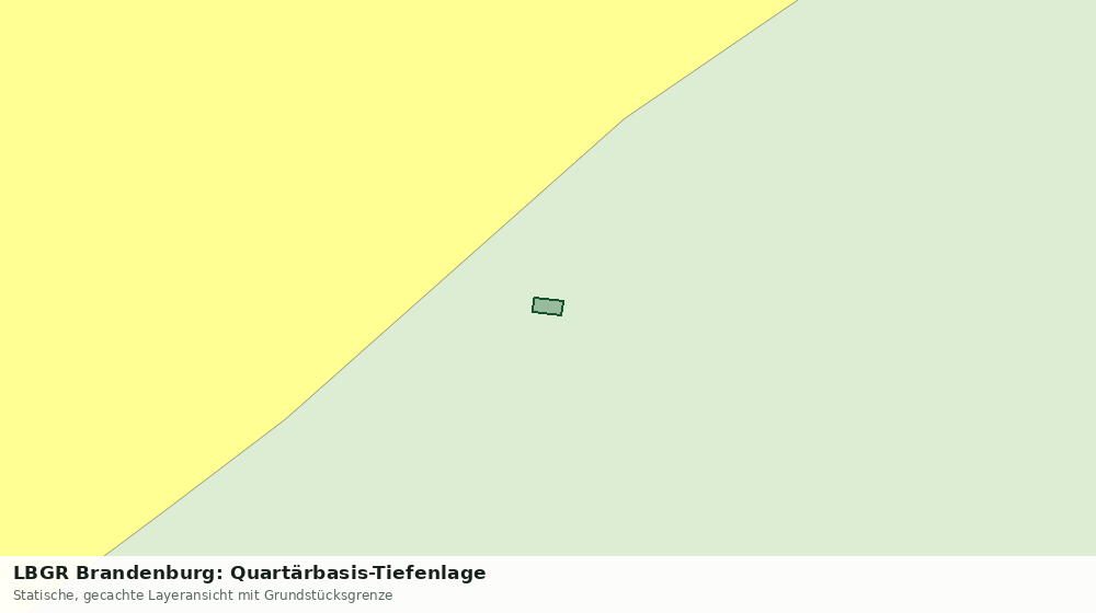 Statische Kartenansicht: LBGR Brandenburg: Quartärbasis-Tiefenlage
