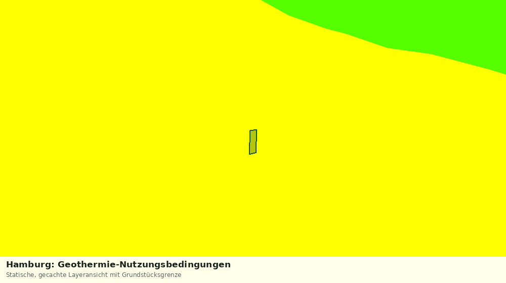 Statische Kartenansicht: Hamburg: Geothermie-Nutzungsbedingungen