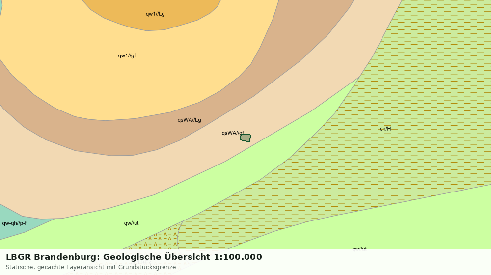 Statische Kartenansicht: LBGR Brandenburg: Geologische Übersicht 1:100.000