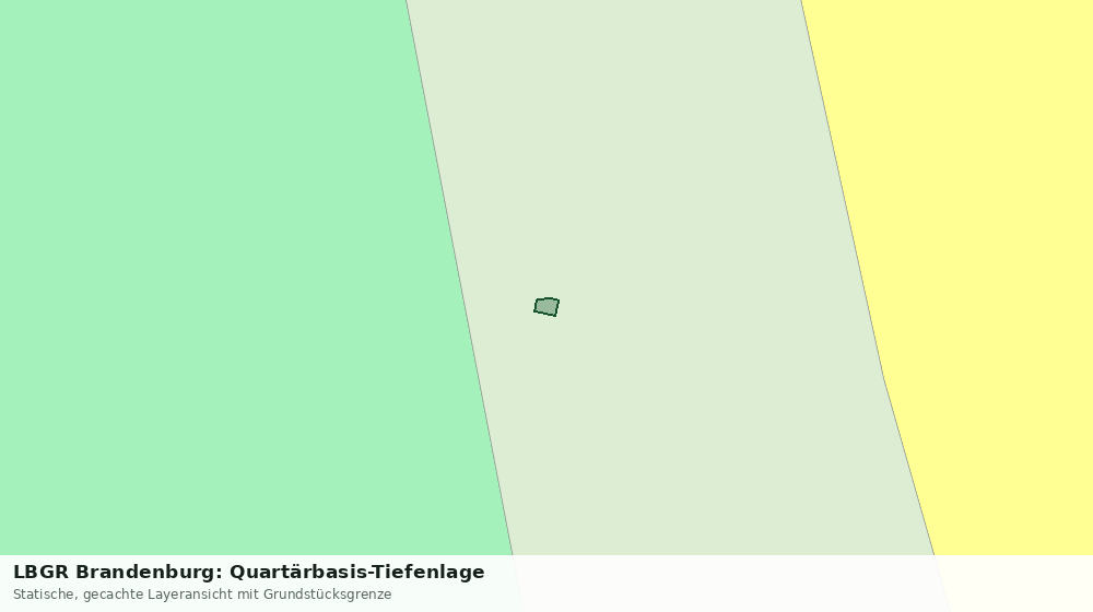 Statische Kartenansicht: LBGR Brandenburg: Quartärbasis-Tiefenlage