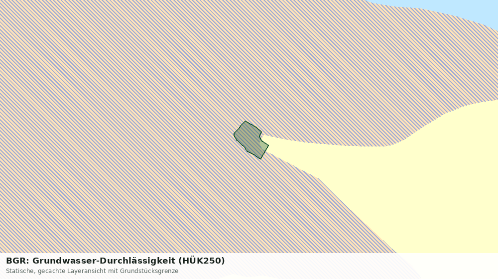 Statische Kartenansicht: BGR: Grundwasser-Durchlässigkeit (HÜK250)