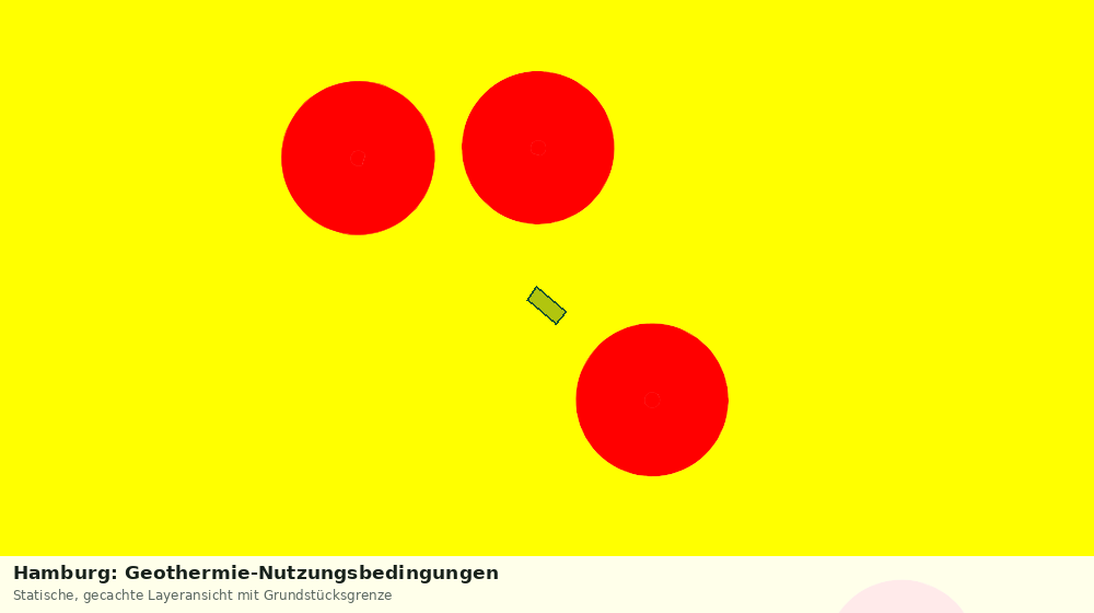 Statische Kartenansicht: Hamburg: Geothermie-Nutzungsbedingungen