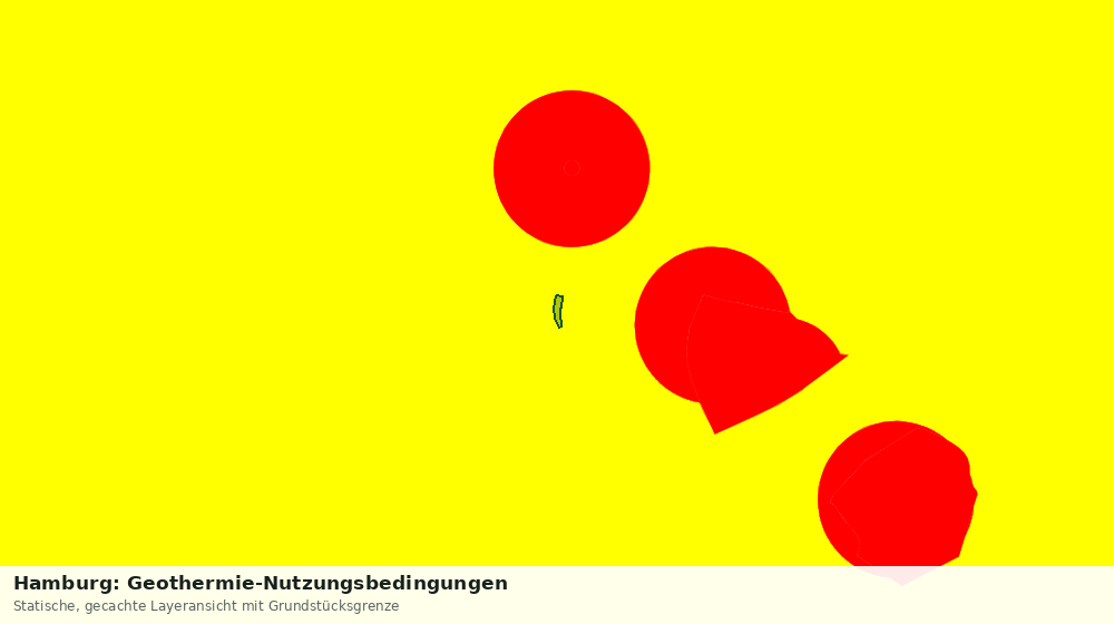 Statische Kartenansicht: Hamburg: Geothermie-Nutzungsbedingungen