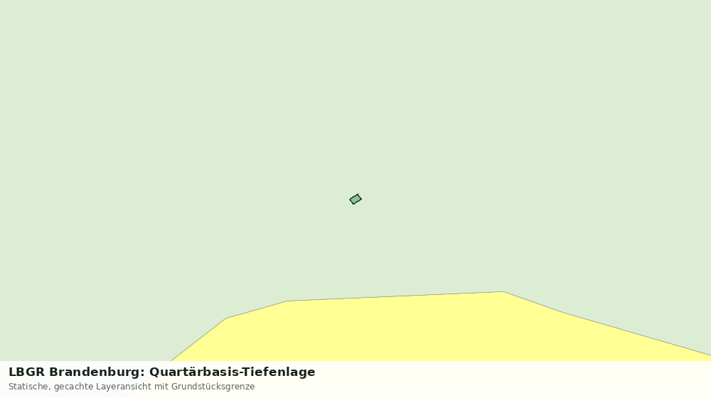 Statische Kartenansicht: LBGR Brandenburg: Quartärbasis-Tiefenlage
