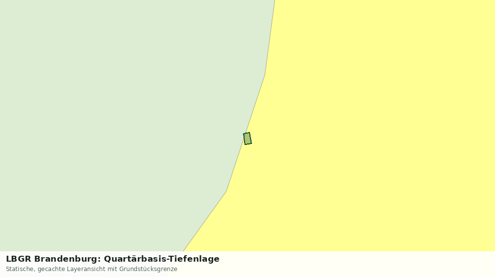 Statische Kartenansicht: LBGR Brandenburg: Quartärbasis-Tiefenlage