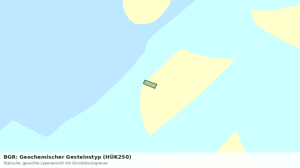 Statische Kartenansicht: BGR: Geochemischer Gesteinstyp (HÜK250)