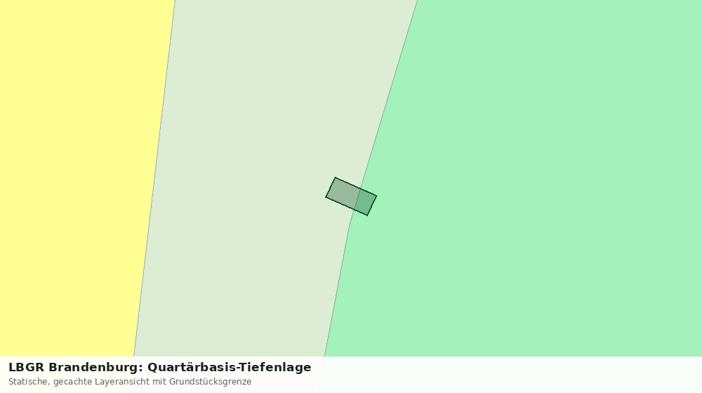 Statische Kartenansicht: LBGR Brandenburg: Quartärbasis-Tiefenlage