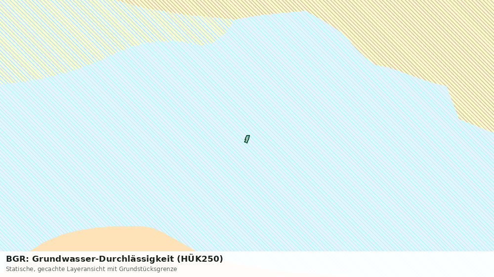 Statische Kartenansicht: BGR: Grundwasser-Durchlässigkeit (HÜK250)