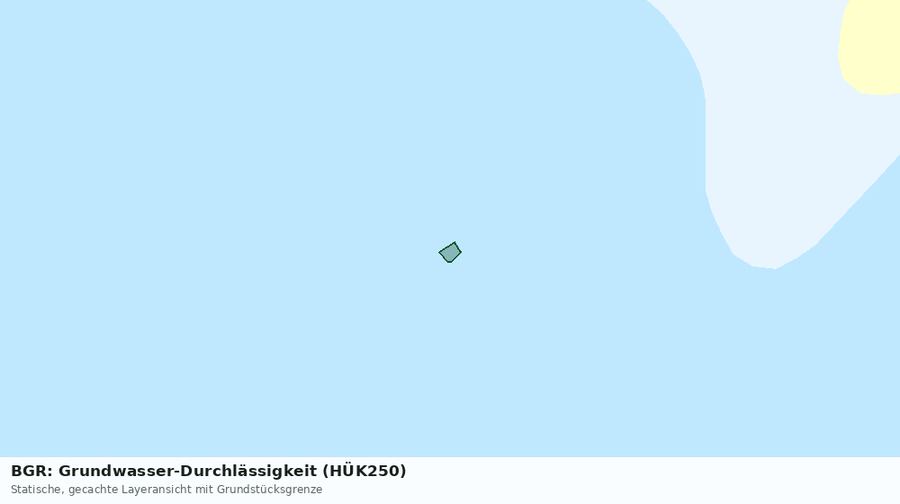 Statische Kartenansicht: BGR: Grundwasser-Durchlässigkeit (HÜK250)