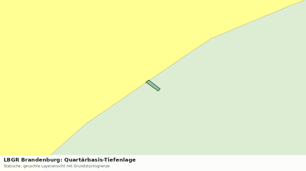 Statische Kartenansicht: LBGR Brandenburg: Quartärbasis-Tiefenlage