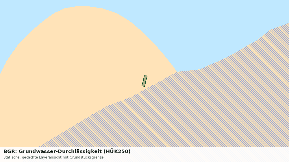 Statische Kartenansicht: BGR: Grundwasser-Durchlässigkeit (HÜK250)