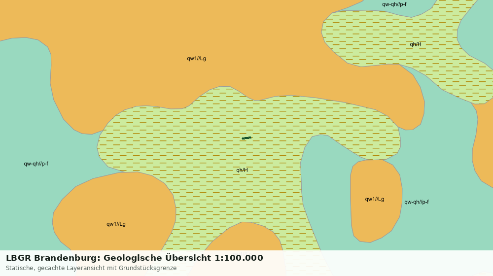 Statische Kartenansicht: LBGR Brandenburg: Geologische Übersicht 1:100.000