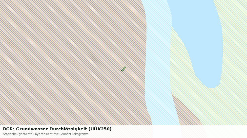 Statische Kartenansicht: BGR: Grundwasser-Durchlässigkeit (HÜK250)
