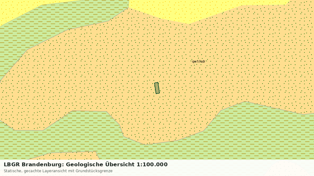 Statische Kartenansicht: LBGR Brandenburg: Geologische Übersicht 1:100.000