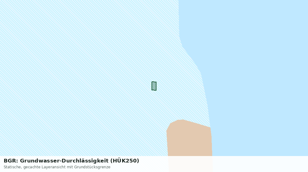 Statische Kartenansicht: BGR: Grundwasser-Durchlässigkeit (HÜK250)