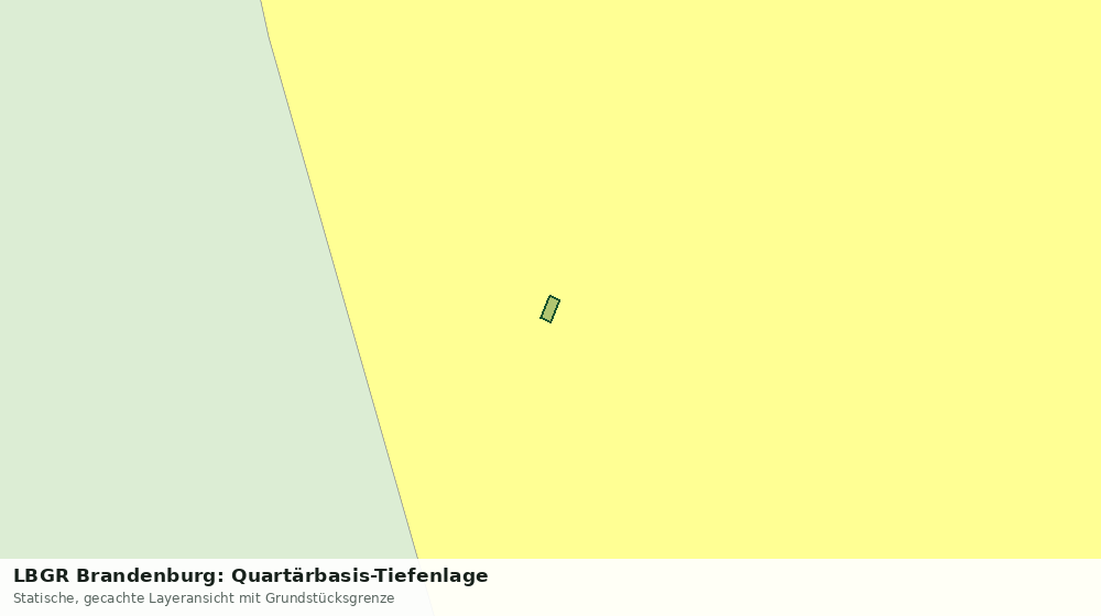 Statische Kartenansicht: LBGR Brandenburg: Quartärbasis-Tiefenlage