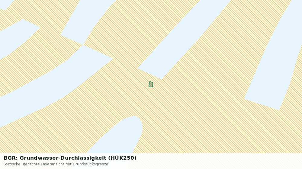 Statische Kartenansicht: BGR: Grundwasser-Durchlässigkeit (HÜK250)