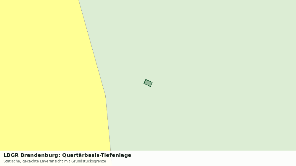 Statische Kartenansicht: LBGR Brandenburg: Quartärbasis-Tiefenlage