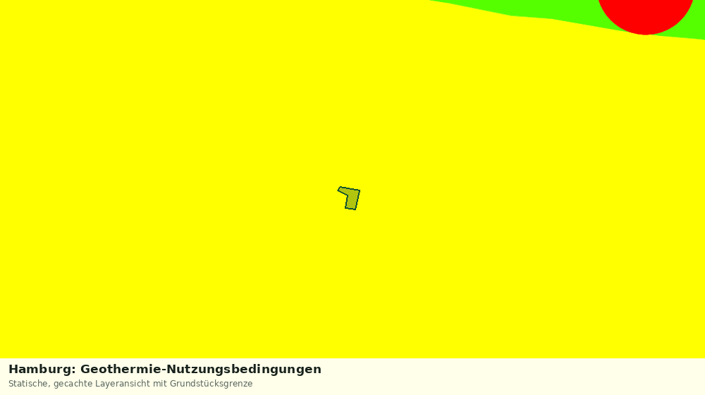Statische Kartenansicht: Hamburg: Geothermie-Nutzungsbedingungen