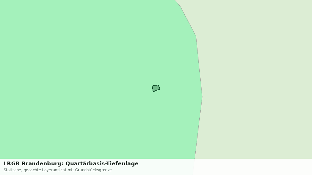 Statische Kartenansicht: LBGR Brandenburg: Quartärbasis-Tiefenlage