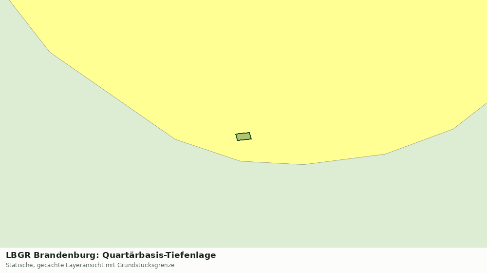 Statische Kartenansicht: LBGR Brandenburg: Quartärbasis-Tiefenlage
