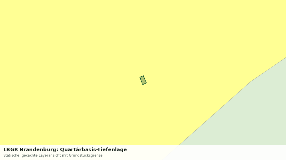 Statische Kartenansicht: LBGR Brandenburg: Quartärbasis-Tiefenlage