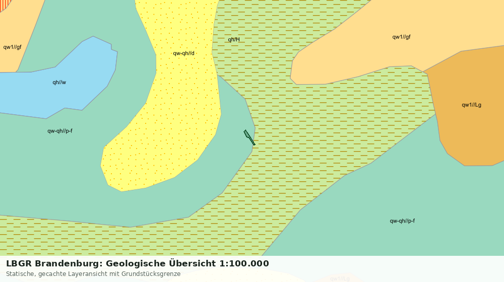 Statische Kartenansicht: LBGR Brandenburg: Geologische Übersicht 1:100.000