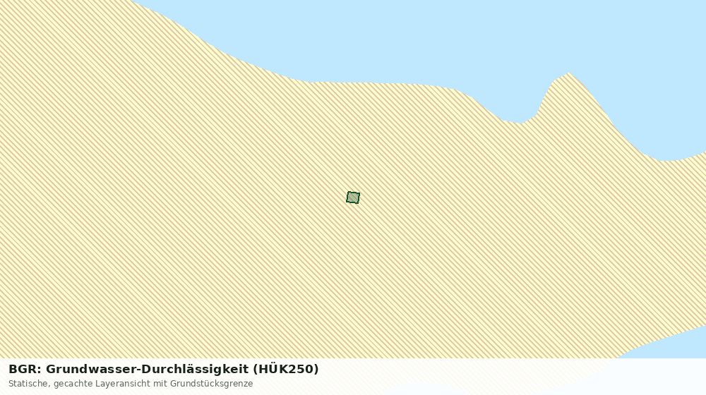Statische Kartenansicht: BGR: Grundwasser-Durchlässigkeit (HÜK250)