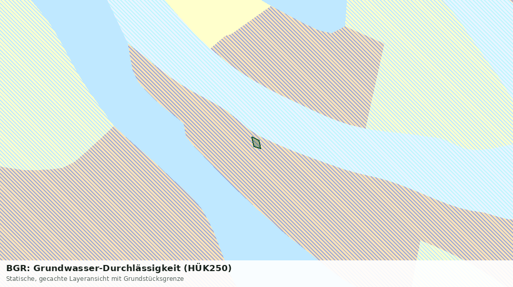 Statische Kartenansicht: BGR: Grundwasser-Durchlässigkeit (HÜK250)