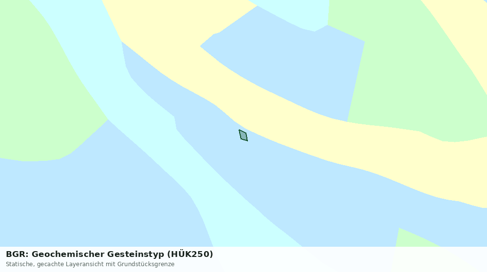 Statische Kartenansicht: BGR: Geochemischer Gesteinstyp (HÜK250)