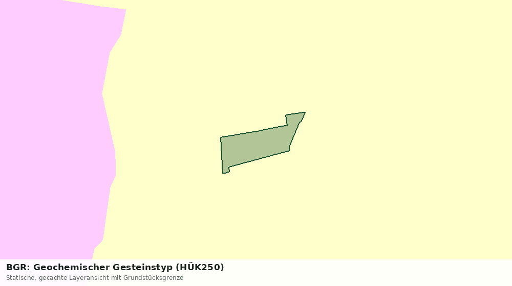 Statische Kartenansicht: BGR: Geochemischer Gesteinstyp (HÜK250)