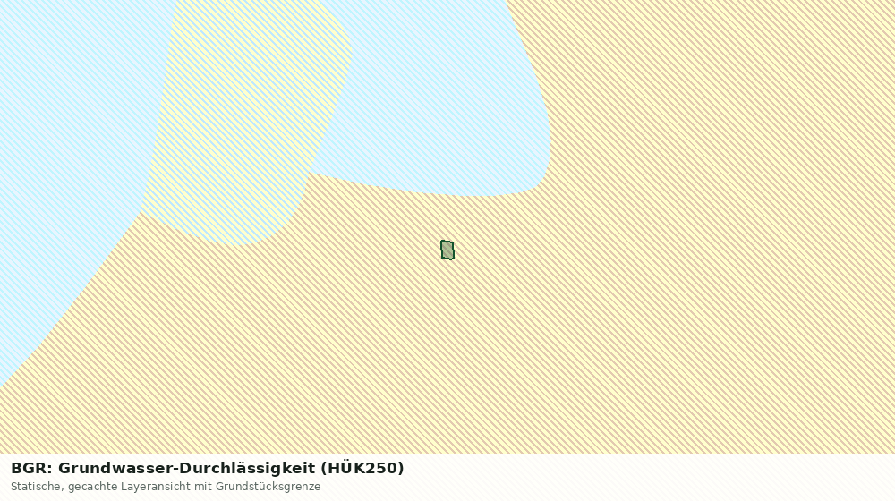 Statische Kartenansicht: BGR: Grundwasser-Durchlässigkeit (HÜK250)
