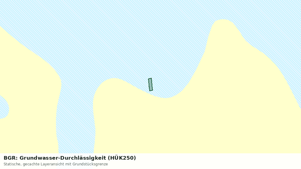 Statische Kartenansicht: BGR: Grundwasser-Durchlässigkeit (HÜK250)