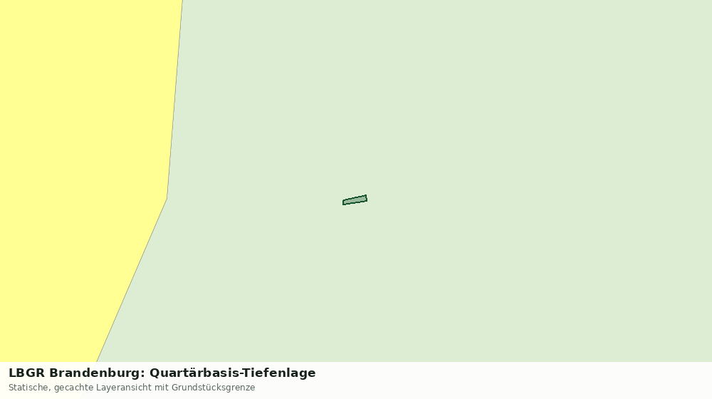 Statische Kartenansicht: LBGR Brandenburg: Quartärbasis-Tiefenlage
