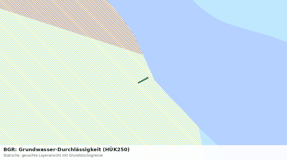 Statische Kartenansicht: BGR: Grundwasser-Durchlässigkeit (HÜK250)
