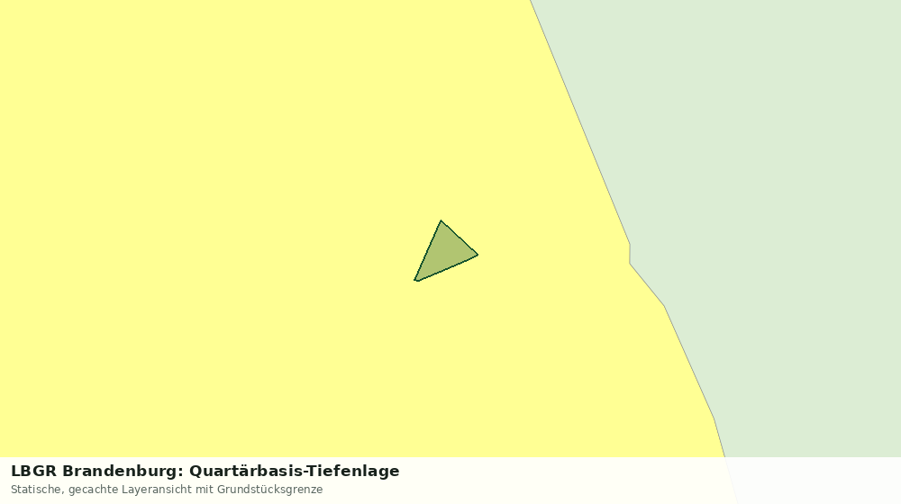 Statische Kartenansicht: LBGR Brandenburg: Quartärbasis-Tiefenlage