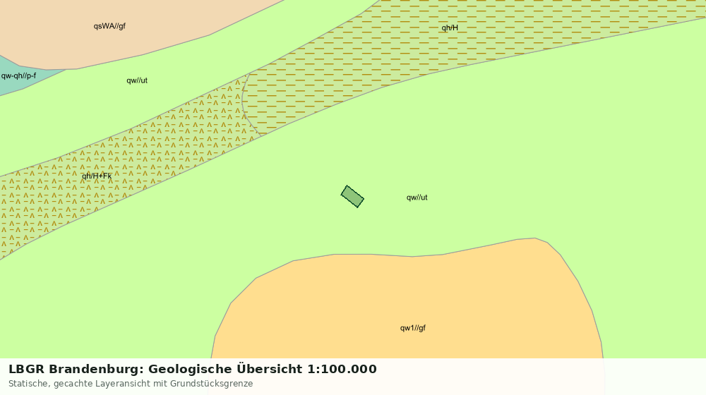 Statische Kartenansicht: LBGR Brandenburg: Geologische Übersicht 1:100.000