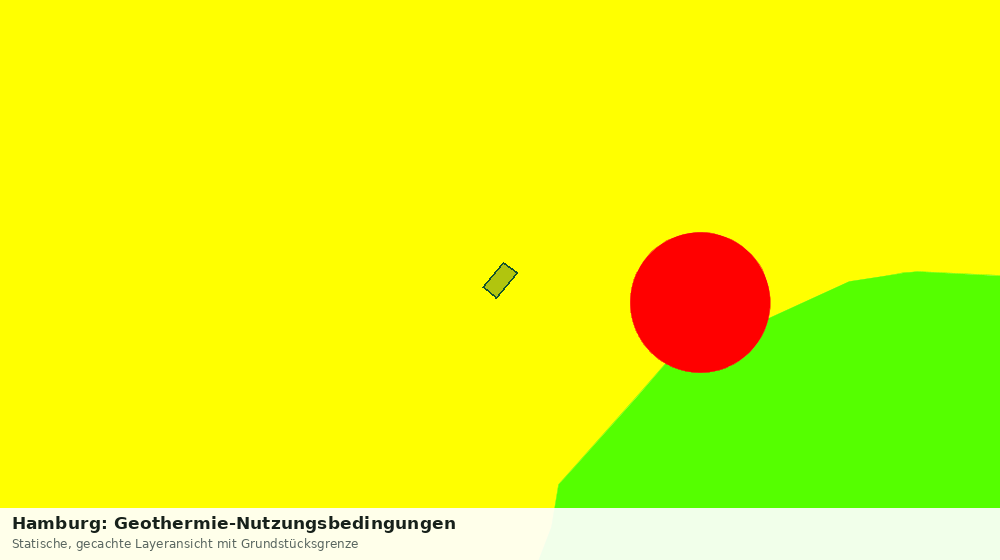 Statische Kartenansicht: Hamburg: Geothermie-Nutzungsbedingungen