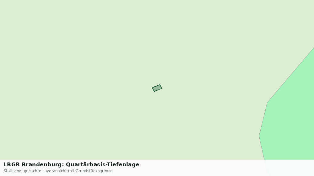 Statische Kartenansicht: LBGR Brandenburg: Quartärbasis-Tiefenlage