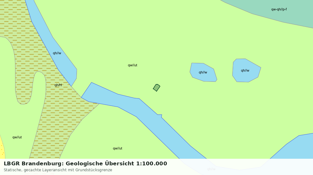 Statische Kartenansicht: LBGR Brandenburg: Geologische Übersicht 1:100.000
