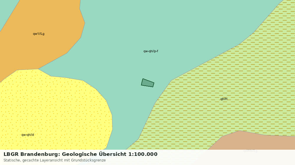 Statische Kartenansicht: LBGR Brandenburg: Geologische Übersicht 1:100.000