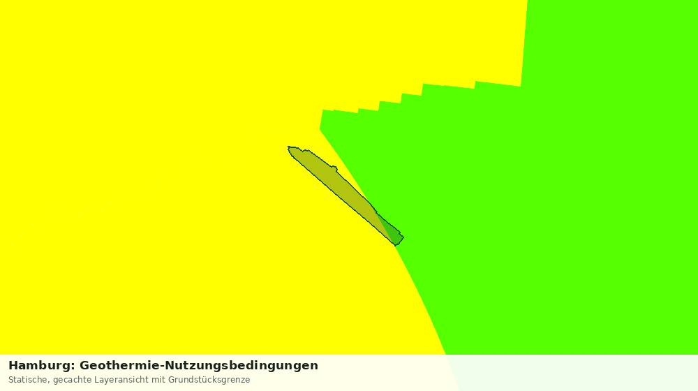 Statische Kartenansicht: Hamburg: Geothermie-Nutzungsbedingungen