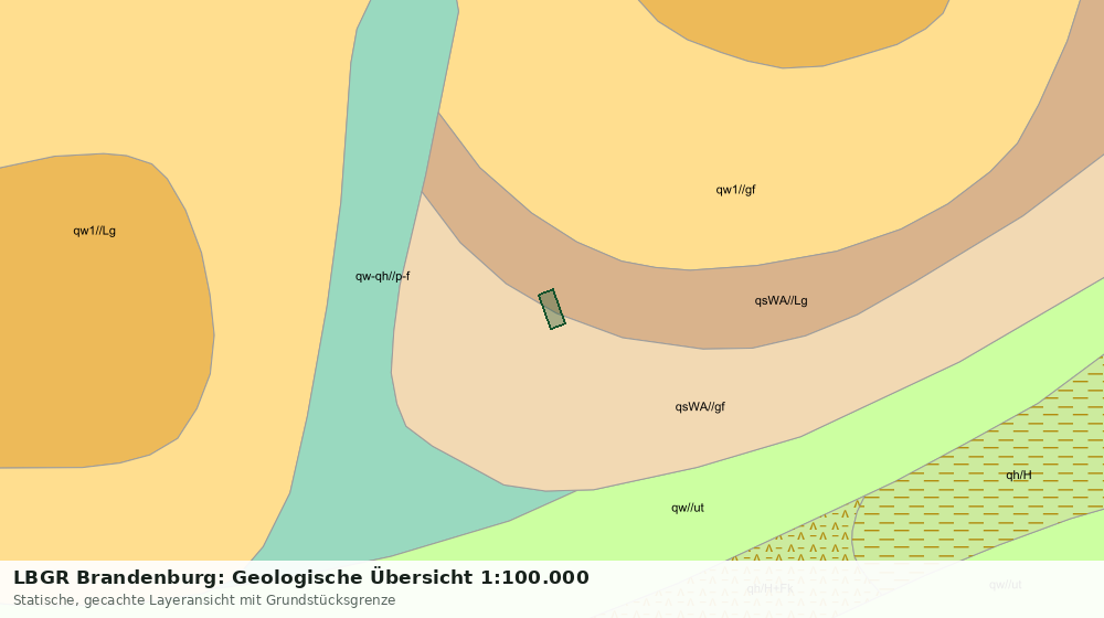 Statische Kartenansicht: LBGR Brandenburg: Geologische Übersicht 1:100.000