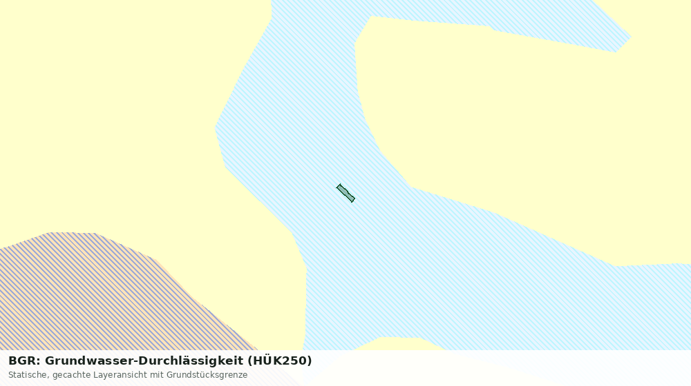 Statische Kartenansicht: BGR: Grundwasser-Durchlässigkeit (HÜK250)