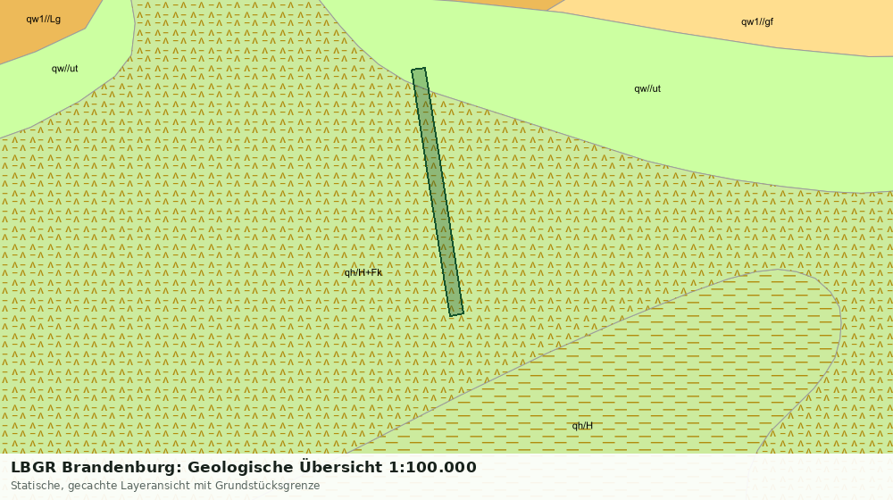 Statische Kartenansicht: LBGR Brandenburg: Geologische Übersicht 1:100.000
