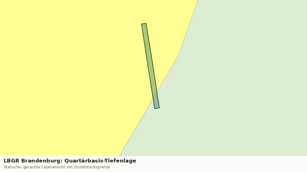 Statische Kartenansicht: LBGR Brandenburg: Quartärbasis-Tiefenlage