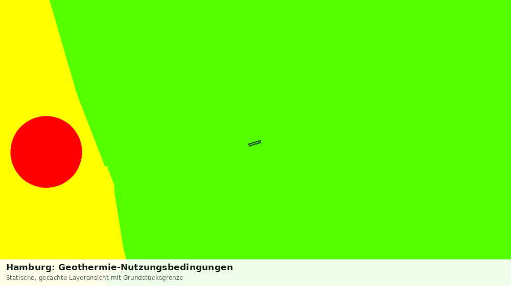 Statische Kartenansicht: Hamburg: Geothermie-Nutzungsbedingungen