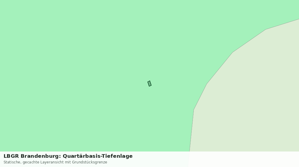 Statische Kartenansicht: LBGR Brandenburg: Quartärbasis-Tiefenlage