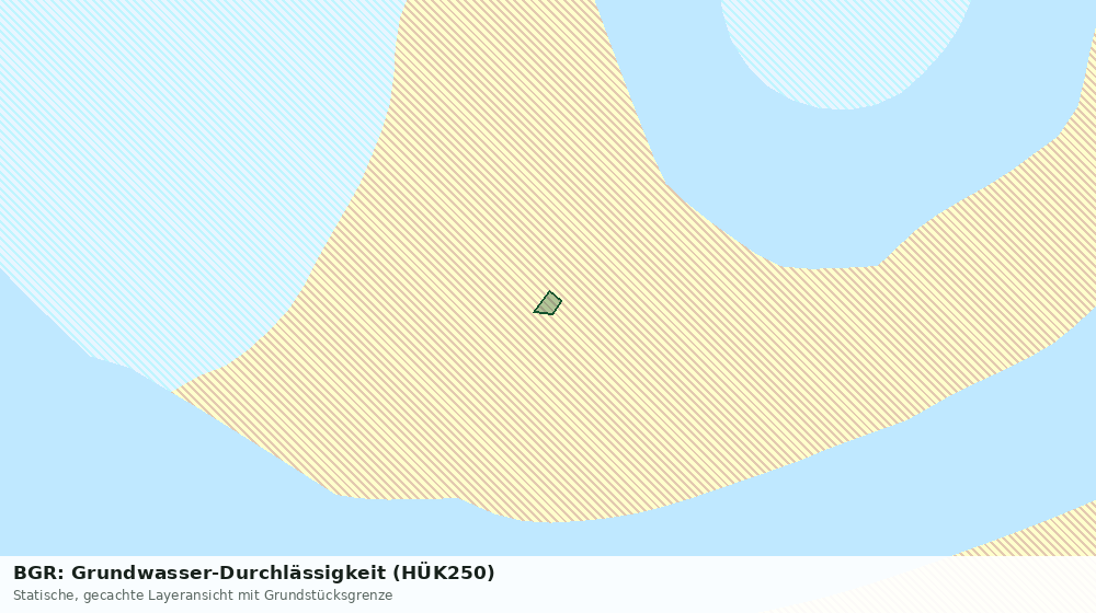 Statische Kartenansicht: BGR: Grundwasser-Durchlässigkeit (HÜK250)
