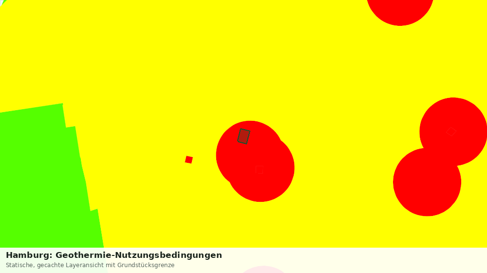 Statische Kartenansicht: Hamburg: Geothermie-Nutzungsbedingungen